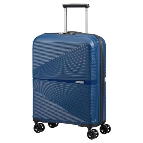 Image of American Tourister Airconic 4 Wheel Cabin Trolley 55 cm, Midnight Navy Blue, Large, Suitcase