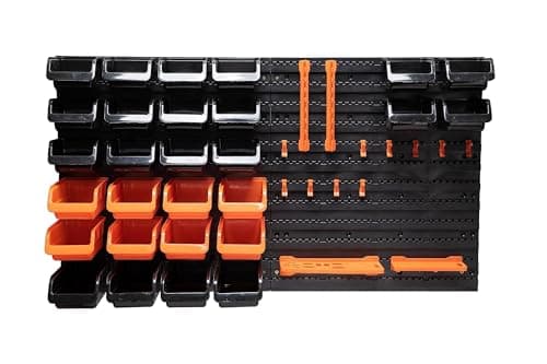Image of BLACK+DECKER Tool Board with Storage Compartments and Hangers, Normal