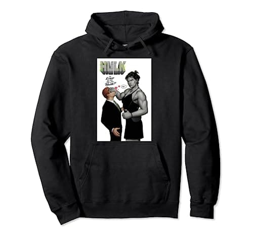 Image of Marvel She-Hulk Love In The Air Comic Cover Pullover Hoodie