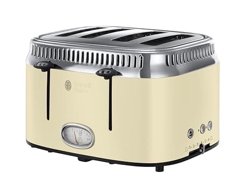 Image of Russell Hobbs Retro Toaster Cream
