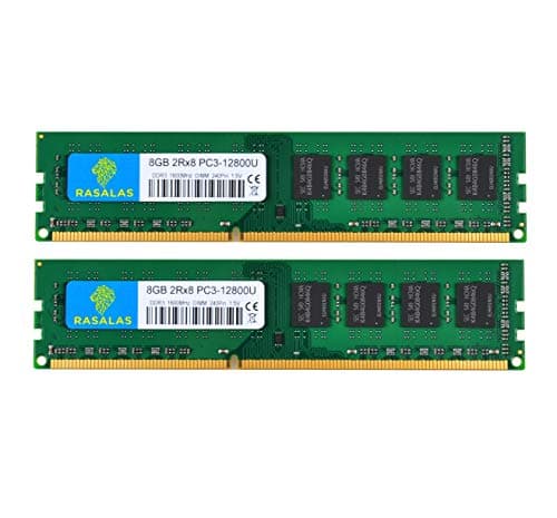 Image of Rasalas 16GB Kits (2x8GB) PC3L -12800 DDR3L 1600 MHz UDIMM 2Rx8 1.35V 1.5V CL11 240PIN Dual Rank DIMM Non-ECC Unbuffered Desktop Memory Computer RAM Upgrade