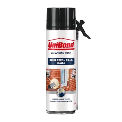 Image of UniBond Universal Expanding Foam, Fast-Drying Foam Insulation to Seal & Fill Large Gaps, Versatile Sealant for Acoustic, Thermal, Insect & Rodent Insulation, 1x500ml
