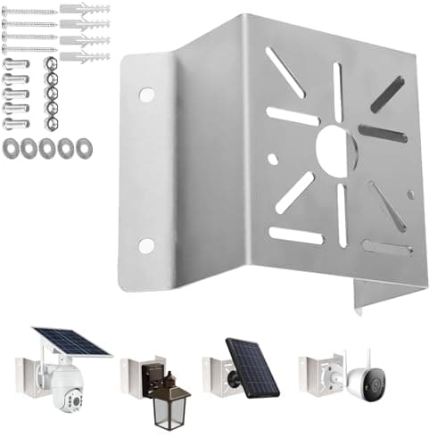 Image of Cammount Outdoor Wall Corner Bracket - Stainless Steel Surveillance System for Security Cameras - Wider Viewing Angle - Metal Bracket