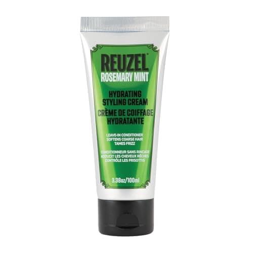Image of Reuzel Hydrating Styling Cream for Men, Lightweight Leave-In Cream for Soft Hold, Frizz Control, Moisture, Non-Greasy Finish, All Hair Types, 100ml