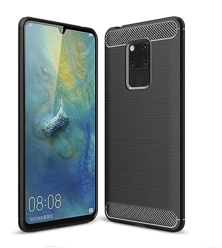 Image of CruzerLite Case for Huawei Mate 20X Case, Carbon Fiber Shock Absorption Slim Case for Huawei Mate 20X (Black)
