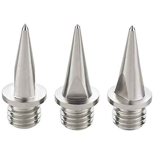 Image of Replacement Athletic Spikes, Pack of 50, Available in 6 mm / 9 mm / 12 mm / 15 mm / 18 mm Size, Silver, 12 mm