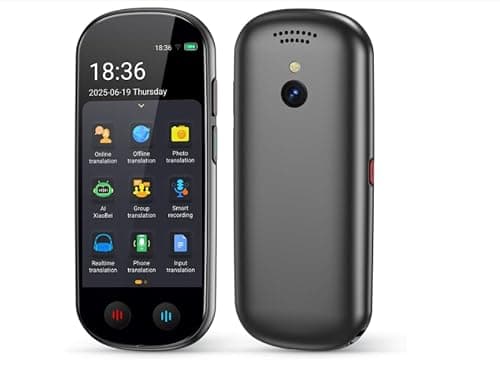 Image of PEDNRJFT AI Language Translator Device,Translator Device With Voice Output Translator, Translator Real Time 150 Languages And Accents With Wifi/Offline/Photo Support For Travel, Learning And Business