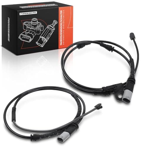 Image of Frankberg 2x Brake Pad Wear Sensor Brake Pad Wear Indicator Front and Rear Axle Left Passenger Side Compatible with X5 E70 2010-2013 X5 F15 F85 2013-2018 X6 E71 E72 2010-2019