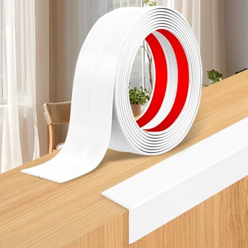 Image of Corner Trim Flexible Moulding Trim Self Adhesive Wall Edging Strip Corner Protectors Wall Moulding for Tile Edging Ceiling (Bright White, 6cm×3m)