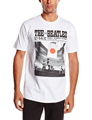 Image of The Beatles Men's Live At The Budokan Short Sleeve T-Shirt, White, XX-Large
