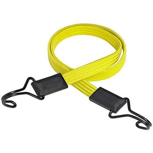 Image of Master Lock Flat Bungee with Hooks [100 cm Bungee Cord] [Double Reverse Hook] 3226EURDAT - Ideal for Transporting, Packing and Securing Loads