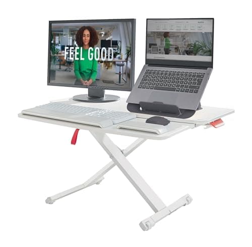 Image of Leitz Ergo Cosy Standing Desk Converter with Sliding Tray 65320085