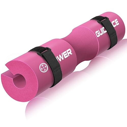 Image of POWER GUIDANCE Barbell Squat Pad - Neck & Shoulder Protective Pad - Great for Squats, Lunges, Hip Thrusts, Weight lifting & More - Fit 50mm Olympic Bar - Pink