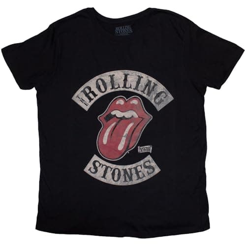 Image of The Rolling Stones Tour 1978 Skinny Fit T Shirt M Black