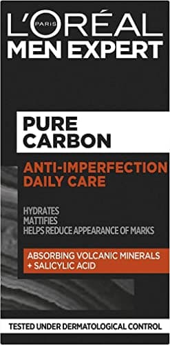 Image of L’Oréal Paris men expert Pure Carbon Anti Imperfection Daily Care Face Cream, 50ml