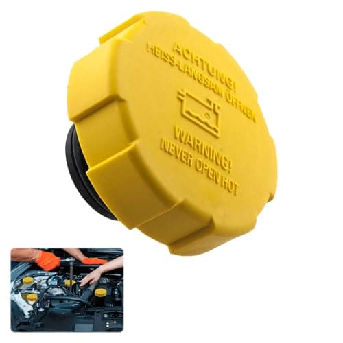 Image of Radiator Expansion Water Tank Cap, Radiator Caps, Coolant Cap, Replacement Radiator Cap - Compatible with Opel Vauxhall Corsa D Astra H Vectra C Zafira B Signum Saab 9-3 1304677 9202799 60698806