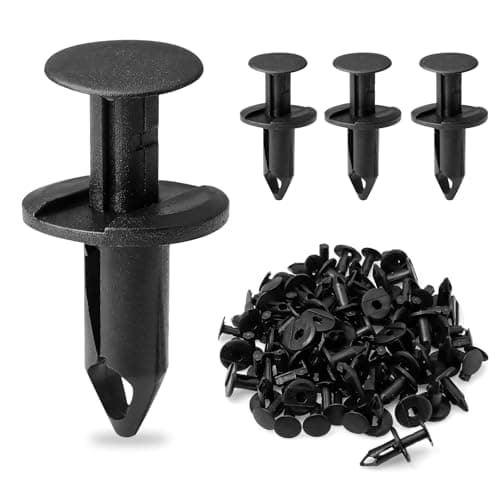 Image of 100PCS Longer Trim Panel Fixing Lining Carpet Clips, Car Body Trim Clips 8mm Universal Car Plastic Fasteners Push Type Retainer Clip for Auto Interior Door Body Bumper