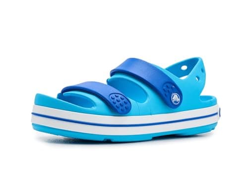 Image of Crocs Unisex Kids, Crocband Cruiser Sandal K, Venetian/Blue Bolt, 11 UK Child