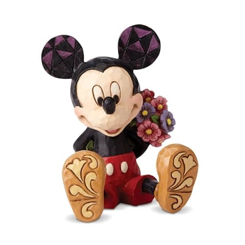 Image of Disney Traditions Jim Shore Mickey With Flowers Mini Figurine