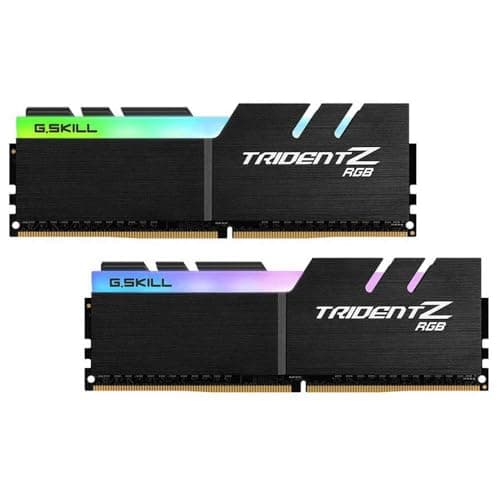Image of G.SKILL F4-3000C16D-16GTZR 16 GB (8 GB x 2) Trident Z R GB Series DDR4 3000 MHz PC4-24000 CL16 Dual Channel Memory Kit - Black with full length RGB LED light bar
