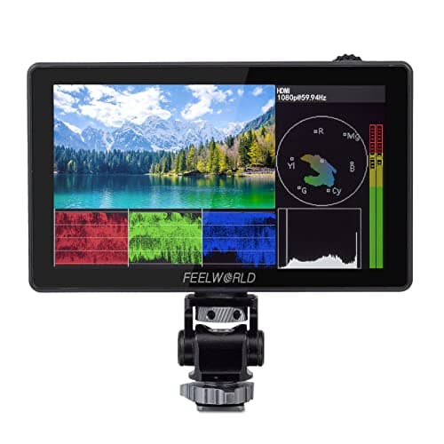 Image of FEELWORLD LUT 5 5.5" 3000 Nits Ultra Bright SLR Camera Field Monitor Auto Dimming Touch Screen HDR 3D LUT, Bandwidth Waveform F 970 External Power Supply, Mounting Kit 4K HDMI Input/Output 1920 X 1080