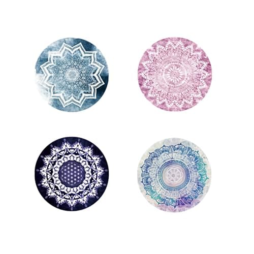 Image of 4 Pack Multi-function Foldable Finger Cell Phone Stand Mount and Stand for Smartphones and Tablets Bohemian Style