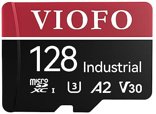 Image of VIOFO 128GB Industrial Grade microSD Card, U3 A2 V30 High Speed Memory Card with Adapter, Support Ultra HD 4K Video Recording