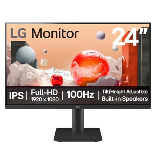Image of LG Monitor 24MS550-B 24 inch FHD IPS 100Hz 5ms Desktop & Office Display with built-in speakers | Height & Tilt adjustment Reader Mode & Flicker Safe, Smart Energy Saving, HDMI, Black