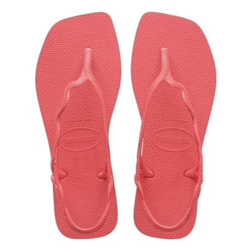 Image of Havaianas - Soleil, Elegant, Durable, and Comfortable Sandals, T-Strap Style, Back Closure, Wavy Straps, and Square Edged Sole, Women 5 UK