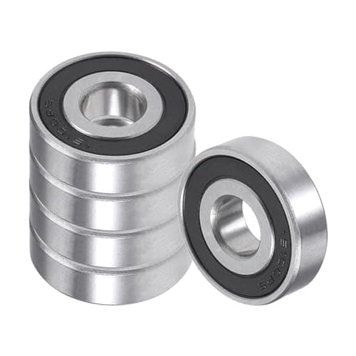 Image of Kozelo 5pcs Deep Groove Ball Bearings - [10mm x 28mm x 8mm] Chrome Steel Balls for Motors Machine Tool Gearboxes Bearing Use, Double Seal ABEC1