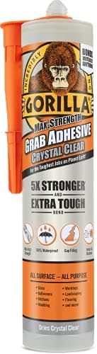 Image of Gorilla 2044400 Heavy Duty Grab Adhesive Crystal Clear 270ml