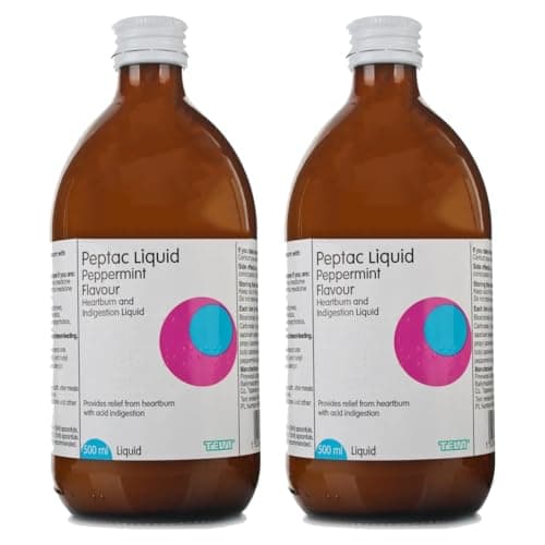 Image of 2 Peppermint Liquid 500ml Peptac | Heartburn Reflux