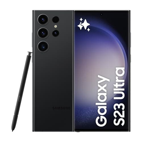 Image of Samsung Galaxy S23 Ultra 5G Dual SIM Android Mobile Phone, 512GB, SIM Free Smartphone, Black, 3Y Extended Manufacturer Warranty (UK Version)