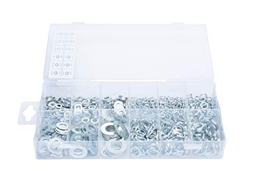 Image of Blue Spot Tools 40564 Assorted Flat and Spring Washer Set - Silver (790-Piece)