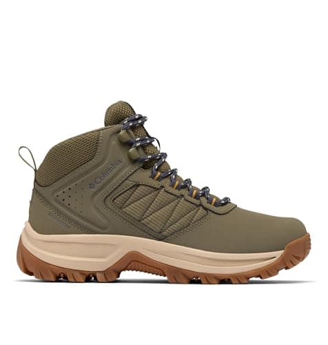 Image of Columbia Women's Transverse Hike WP Wide, Mid Rise Trekking and Hiking Boots, Stone Green/Raw Honey, 5 Regular