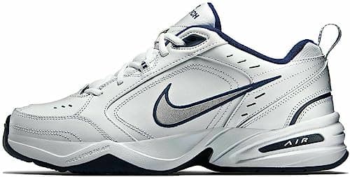 Image of Nike Men's Air Force 1 '07' Trainers, White Metallic Silver Navy Blue, 11