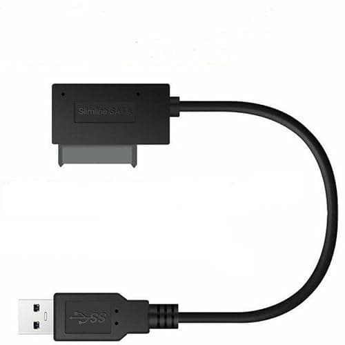 Image of Multibao USB 2.0 to Slimline SATA 7+6 13Pin Converter Cable for Laptop CD/DVD ROM Drive