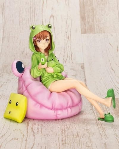 Image of Toaru Kagaku no Railgun T Misaka Mikoto Geko Futamire Ver. 1:7 Scale Cute Lori Bishoujo Anime Figure, Doll, Statue, Model Adult Anime Action Figure, Boxed Toy, PVC, 14 cm / 5.5 inch Collection