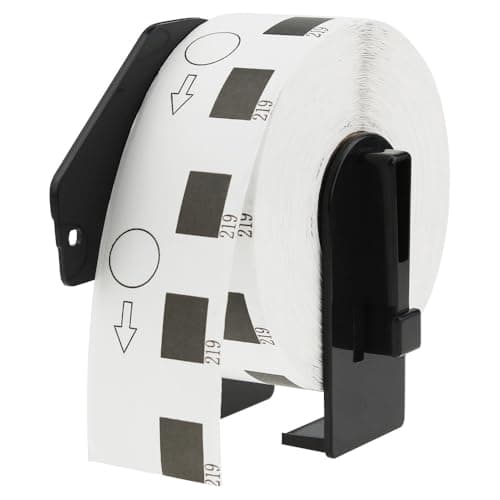 Image of Compatible DK-11219 12mm Round White Thermal Standard Address Labels Compatible with Brother QL-500 550 570 700 710W 720NW 800 810W 820NWB 1050 1100 1110NWB Printers