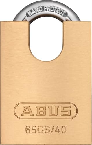 Image of ABUS 65/40CS 40mm Brass Padlock Closed Shackle Carded