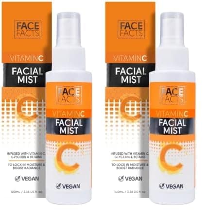 Image of Face Facts Vitamin C Face Mist | Hydrating Vitamin C | Vegan | 100ml (Pack of 2)