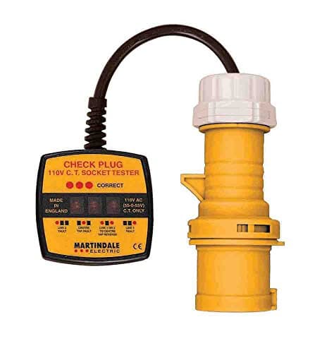 Image of Martindale CP301 110V 16A Industrial Socket Tester,Yellow