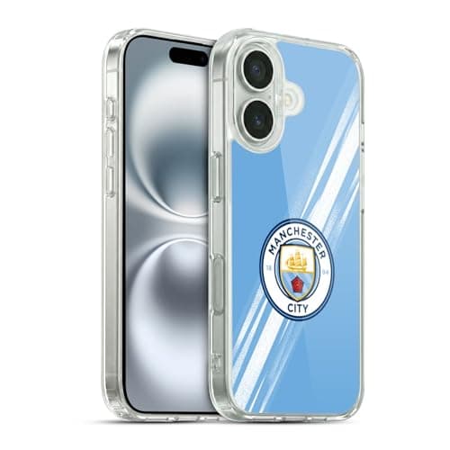 Image of Head Case Designs Officially Licensed Manchester City Man City FC Home 2025/26 Badge Kit Gel Case [Military Grade Protection] Compatible With Apple iPhone 16
