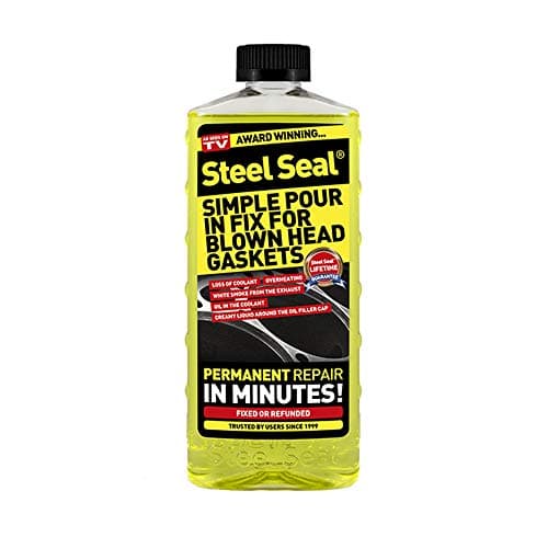 Image of Steel Seal SSAMZ Head Gasket Repair – Pour In Engine Head Gasket Sealer for Water Cooling Systems – Works with All Blue Antifreeze Types – Cars, Vans, 4x4s, Trucks & Motorbikes
