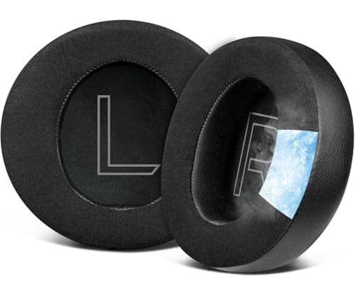 Image of SOULWIT Cooling Gel Earpads Replacement for Alienware AW310H/AW510H 7.1 PC Gaming Headset, Ear Pads Cushions with Noise Isolation Foam - Black