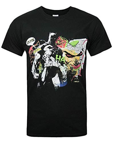 Image of Batman Joker Graffiti Men's T-Shirt Black