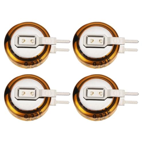 Image of VGOL 4pcs 0.22F 5.5V Super Capacitor Pitch 5mm Button Capacitance Suitable for Truck Lighting Appliances Power Tools