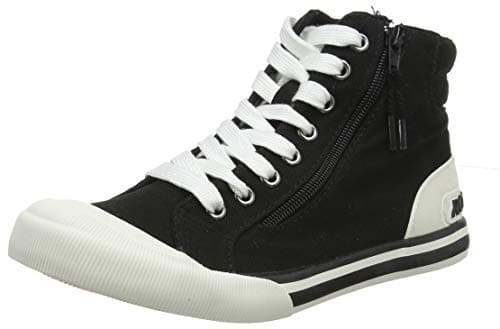 Image of Rocket Dog Womens/Ladies Jazzin Hi Trainers (5 UK) (Black)