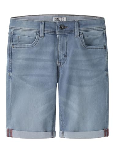 Image of NAME IT Boys Nkmsilas Slim DNM L 2272-tx Noos Shorts, Light Blue Denim, 146 UK