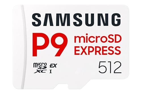 Image of Samsung P9 Express microSD 512 GB, High-Speed Gaming Memory Card for Nintendo Switch 2, 800 MB/s Read, For 4K UHD Video, Consoles and Cameras, MB-MK512T/WW